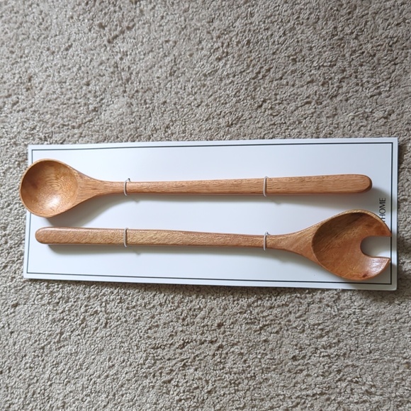 NWT H&M Home Wooden Salad Spoons - Picture 1 of 2